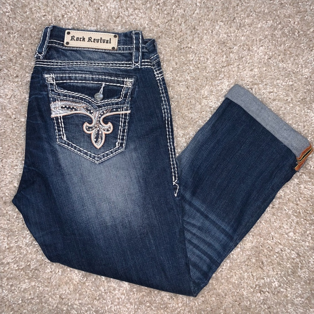 Rock Revival Avery Easy Capri Size 31